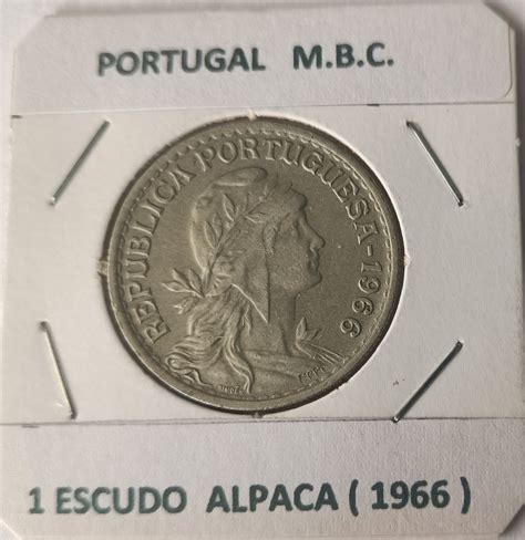 Moedas Da 2ª República Portuguesa 1 escudo Alpaca Quinta do Conde