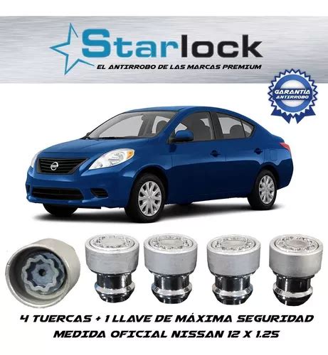 Birlos De Seguridad Starlock Nissan Versa X