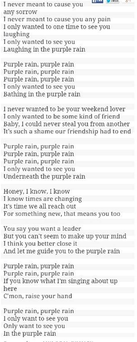 Prince Purple Rain Lyrics, Telenet Webmail | Great song lyrics, Prince ...