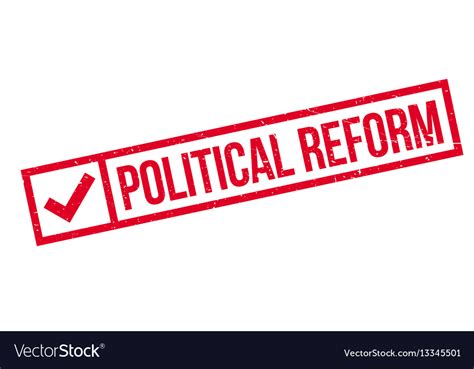 Political Reform Rubber Stamp Royalty Free Vector Image