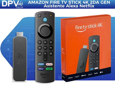 Amazon Fire Tv Stick 4k 2da Gen Wifi 6 Hdmi Asistente Alexa Netflix