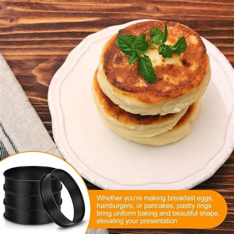 Pcs Crumpet Rings Nonstick Inch Stainless Steel English Muffin