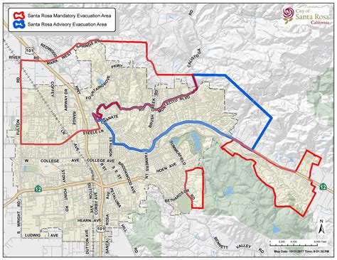 Santa Rosa California Map – Topographic Map of Usa with States