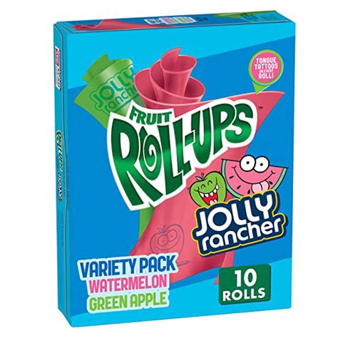 Fruit Roll Ups Jolly Rancher Variety Pack 141g Beställ Fruit Roll Ups Jolly Rancher Variety