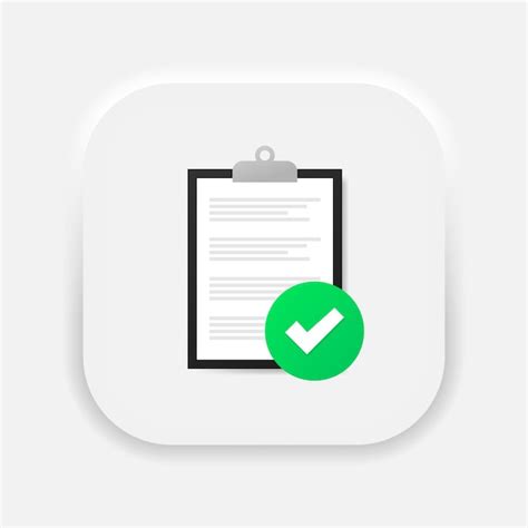 Premium Vector Clipboard With Checklist Icon Clipboard And Check Mark Tick Symbol In