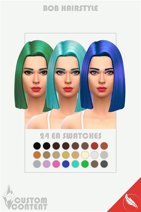 The Sims 4 Bob Hairstyle Cc R Thesims4mods