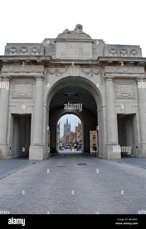 Menin Gate Memorial To The Missing Ypres Leper Belgium Stock Photo Alamy