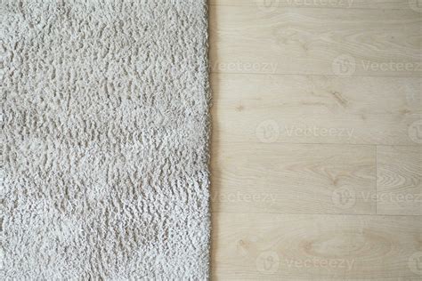 Seamless carpet texture background on wooden floor with copy space ...