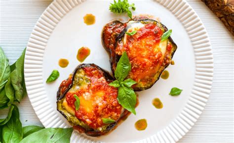 Easy Eggplant Pesto Parmesan Recipe Meatless And So Tasty