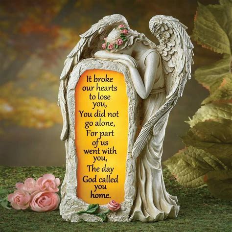 Solar Crying Angel Memorial Garden Stone Statue Grave Cemetery Beloved