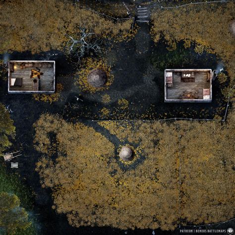 Eerie Village Farm Animated Battlemap 30x30 100px Per Square