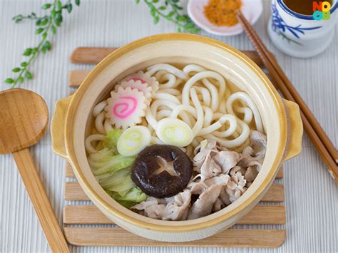 Udon Noodle Soup With Pork Nabeyaki Udon Recipe