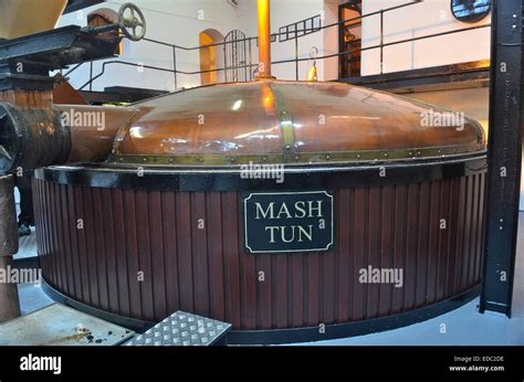 Mash Tun At A Scottish Whisky Distillery Scotland Stock Photo