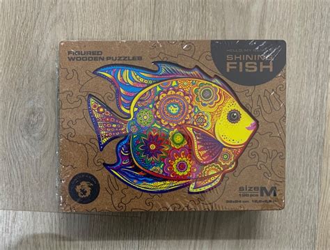 Unidragon Shining Fish Figured Wooden Puzzles Hobbies Toys Toys