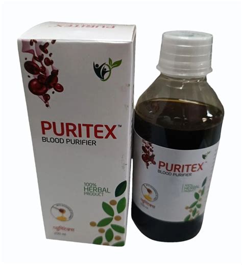 Ml Puritex Herbal Blood Purifier Syrup At Bottle Blood