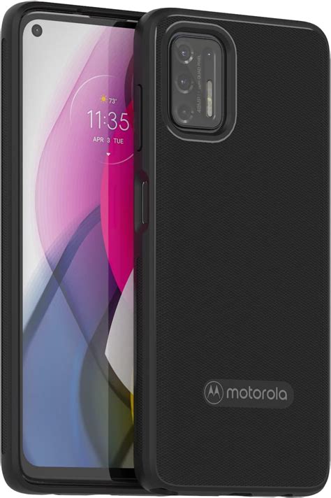 Motorola Moto G Stylus 2021 Version Protective Case Black Precision Fit Shock