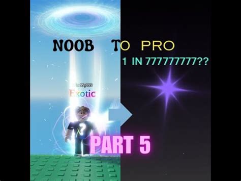 Sols Rng Noob To Pro Part Youtube