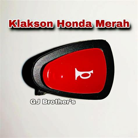 Jual Tombol Saklar Klakson Honda Bulat Lonjong Merah Vietnam Grade A