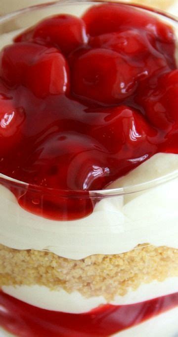 Mini Cherry Cheesecake Trifles Recipe Mini Cherry Cheesecakes