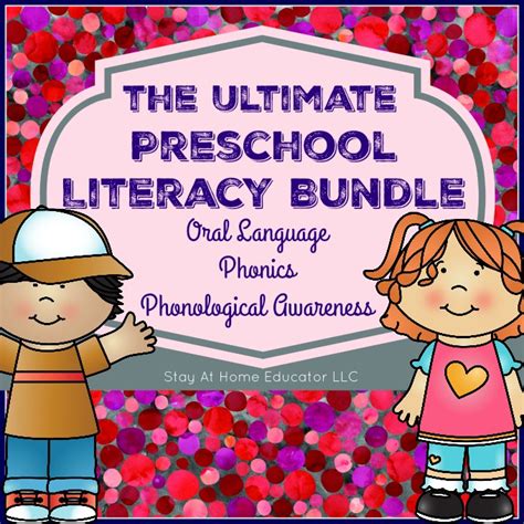 Preschool Literacy Lesson Plans Bundle - Stay At Home Educator