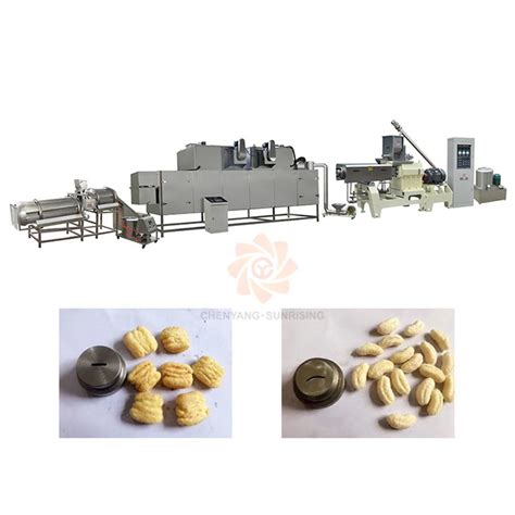 Automatic Corn Flakes Puff Snacks Stick Rings Core Filling Inflating