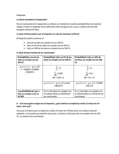 Tp Estadistica Trabajo Practico Responde C Mo Proceder A La