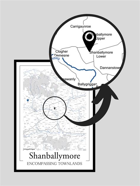 Doneraile Irish Townlands Poster Map — Geomaps