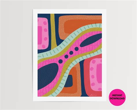 Ant Tunnels Art Printable Printable Digital Download Abstract Art Download - Etsy