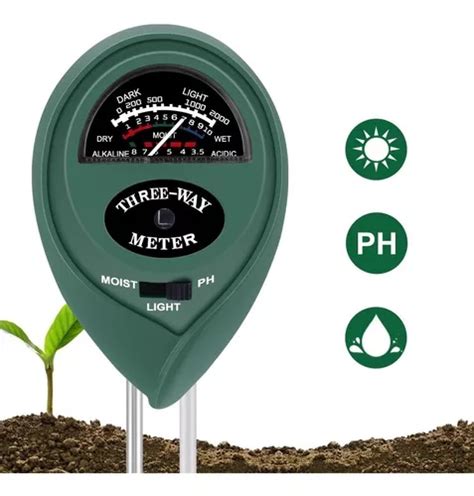 Medidor Ph Suelo Humedad Tierra Luz Plantas En X Test