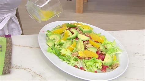 Ensalada de aguacate naranja y granada Receta de Karlos Arguiñano en