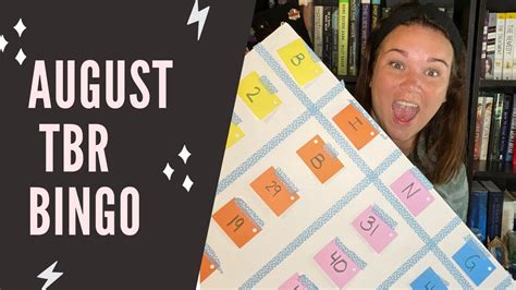 August TBR BINGO YouTube