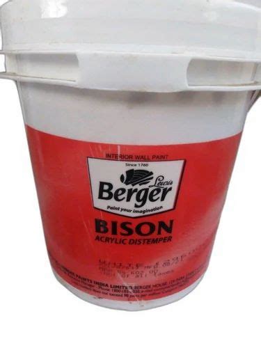 Berger Bison Acrylic Distemper 10 Ltr At Rs 480 Bucket In Aligarh ID