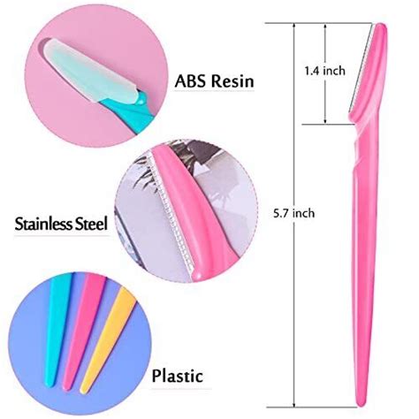 Hfatmos 12 Pcseyebrow Razor Multipurpose Exfoliating Dermaplaning Tool