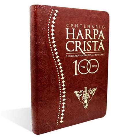 Preço Da Harpa Cristã - Harpa Cristã Centenário | Luxo Marrom | Edição Comemorativa | Shopee Brasil