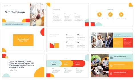 Simple Design Free PowerPoint Template and Google Slides Theme