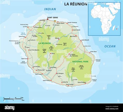 Reunion island map hi-res stock photography and images - Alamy