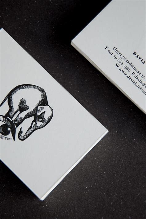 Davia Koetser Business Card Design Inspiration Card Nerd Business