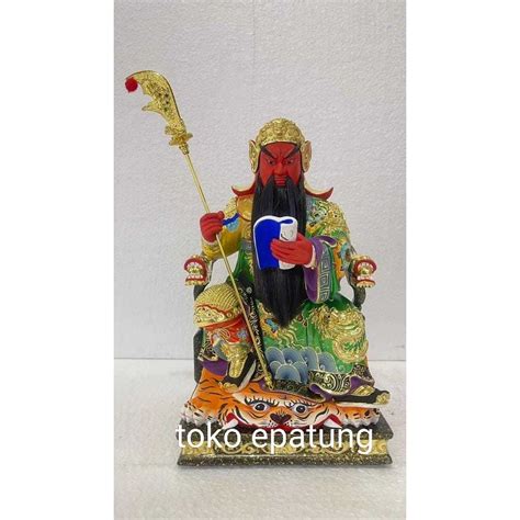 Jual Patung Dewa Kwan Kong Kwan Kung Kwan Te Inch Kayu Taiwan