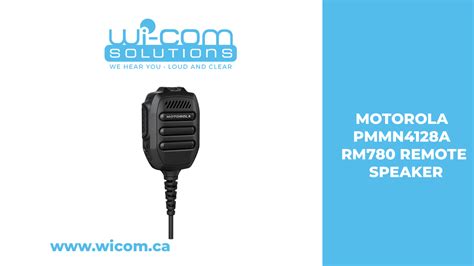 Motorola Pmmn A Rm Remote Speaker Wi Solutions Inc