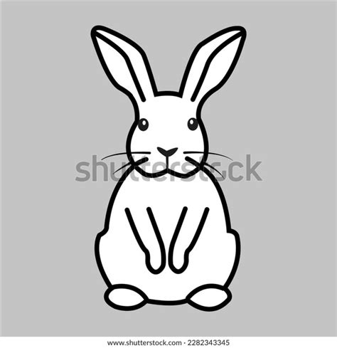 Cute Rabbit Sitting Styles Drawing Color Stock Vector (Royalty Free ...