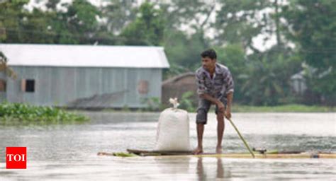 Flood Situation Worsens In Assam Brahmaputra Flowing Above Danger