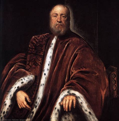 Paintings Reproductions Portrait Of A Procurator Of St Mark S Detail