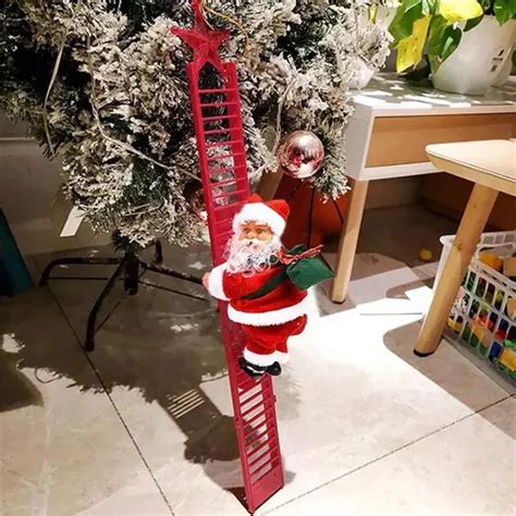 1 Santa Claus Escalador Escalera Adorno Árbol De Navidad Meses sin