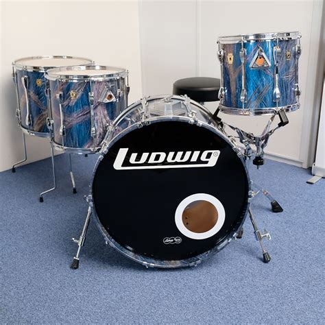 Ludwig 1990 S Classic 22 12 14 16 Drumkit In Blue Reverb