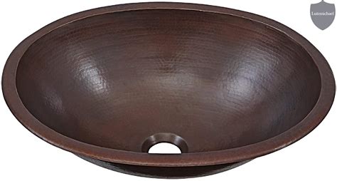 Menggutong Aged Copper Oval Vessel Bathroom Sink Wayfair