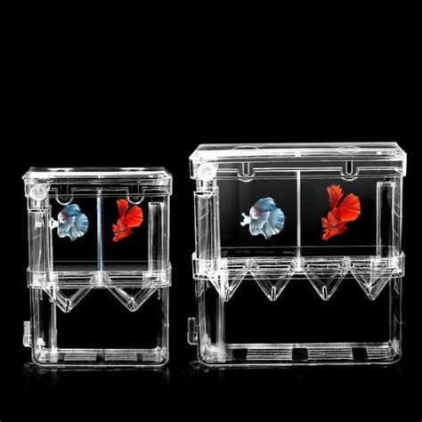 EQUOMT Multi Size Aquarium Breeder Box Durable Acrylic Fish Breeding