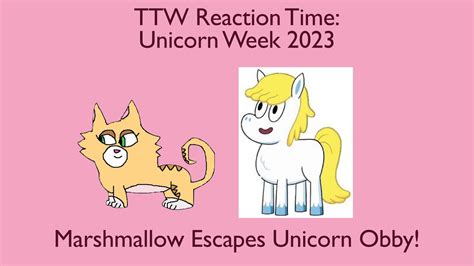 Toono This Weekend Reaction Time Unicorn Week 2023 Marshmallow