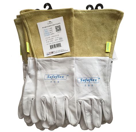 Guantes De Trabajo De Soldadura De Cuero Soldador Tig Suave Sensible