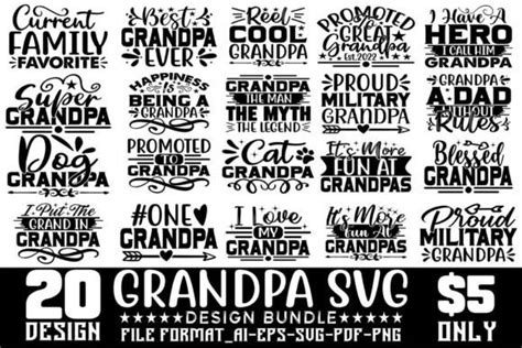 Grandpa Svg Designs Bundle Graphic By Ar Designstore Creative Fabrica