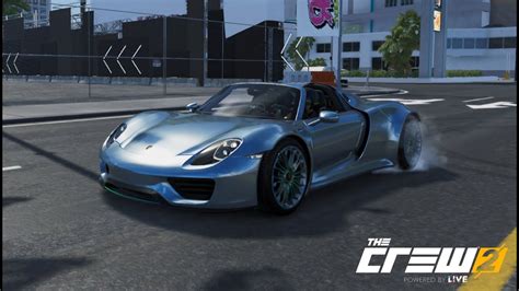 2015 Porsche 918 Spyder Silvery Edition The Crew 2 ハイパーカーレース ラトレルの自動車